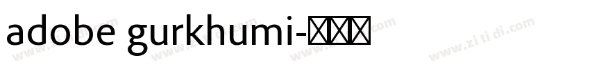 adobe gurkhumi字体转换